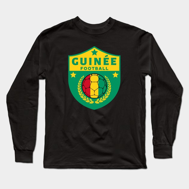 Guinea Football Long Sleeve T-Shirt by footballomatic